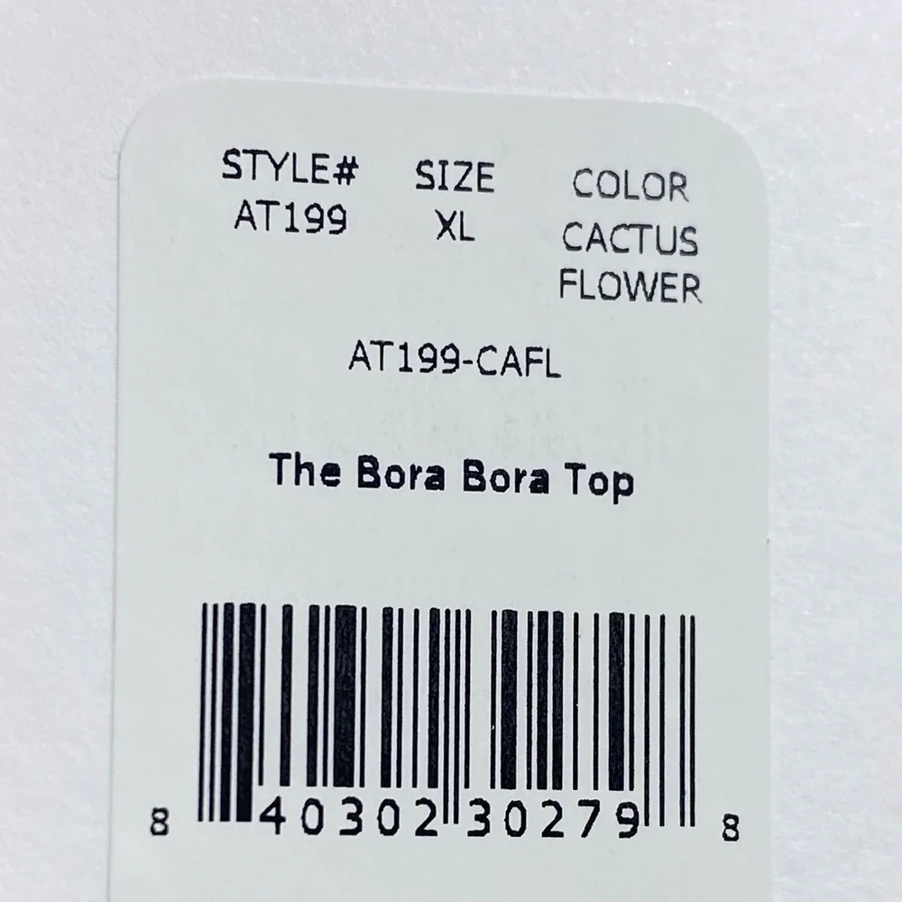 NWT Andie Swim The Bora Bora Top in Cactus Flower Size XL UPF+ Sun Protection